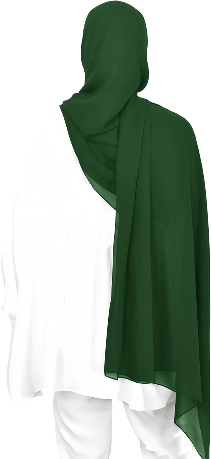 Premium Chiffon Hijab Head Scarf Shawl Wrap for Muslim Women Lightweight - Image 2