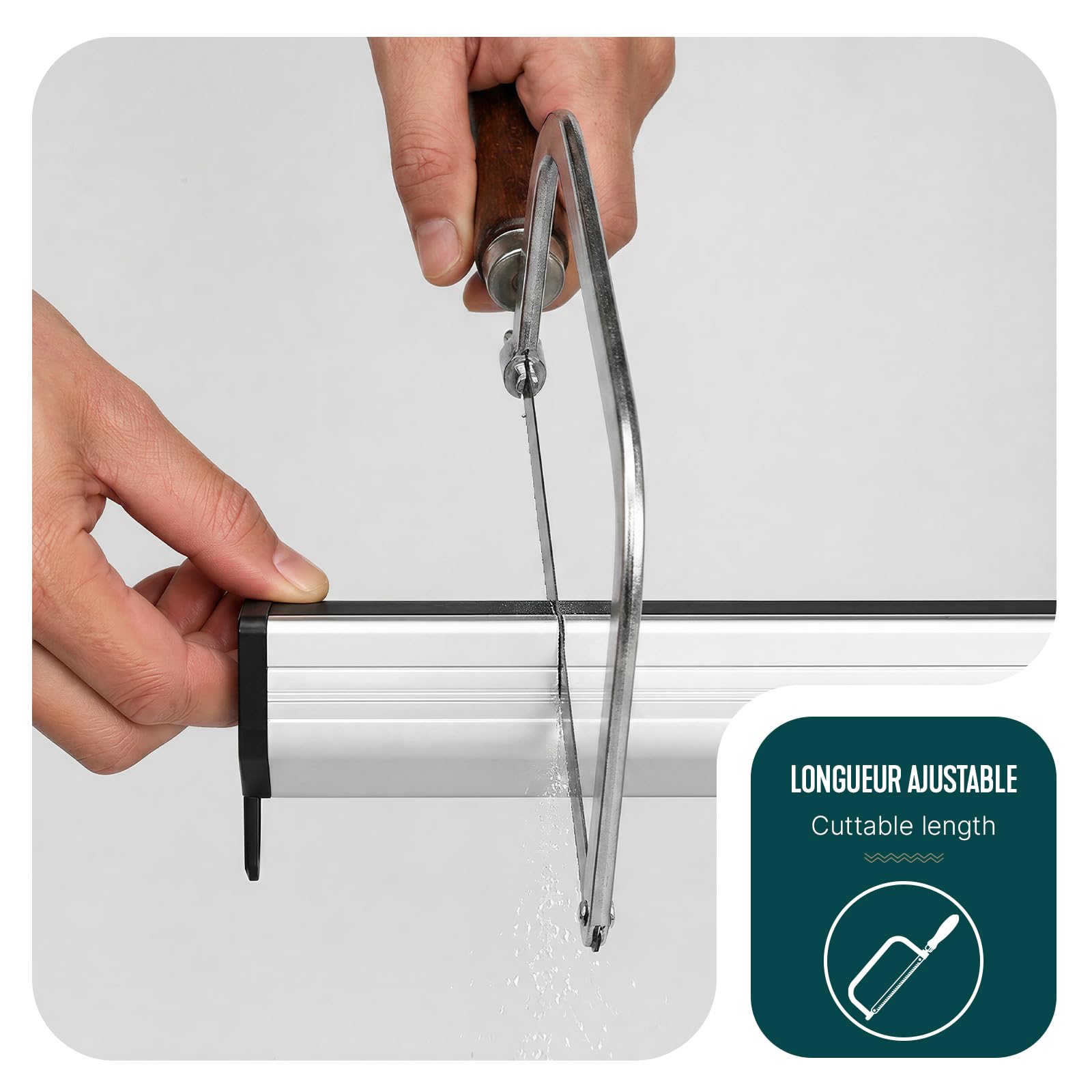 VOUNOT® Store Moustiquaire Fenêtre Enroulable en Aluminium Recoupable avec Maille en Fibre de Verre Store Moustiquaire Installation Facile L130 x H160 cm Blanc