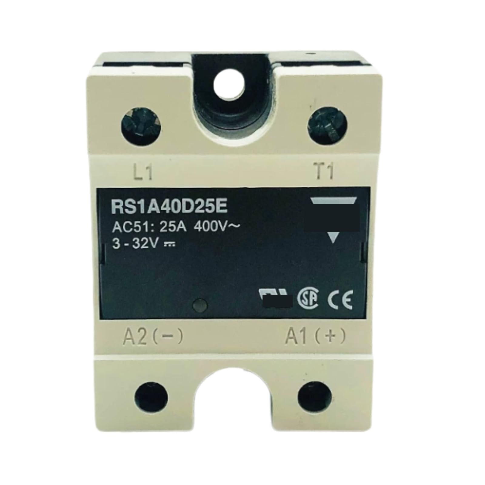 HKEJSJWA SSR Relay RS1A40D25E 400V 25A, 3-32V Solid State Relay