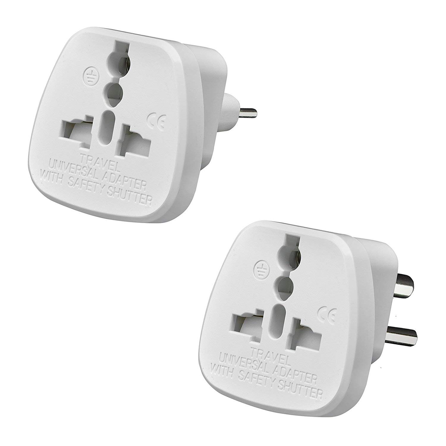 Buy Gadgets Hut UK [2Pcs] UK to India/Pakistan Travel Adapter, 3 Pin