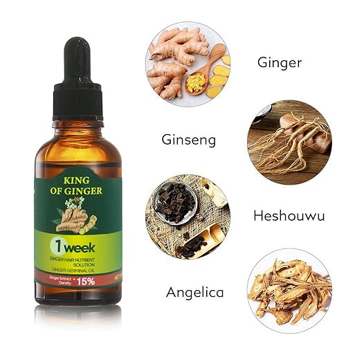 Miniatura 3 de Aceite germinal de jengibre mejorado suero para el crecimiento del cabello de jengibre para detener la pérdida de cabello aceite esencial de