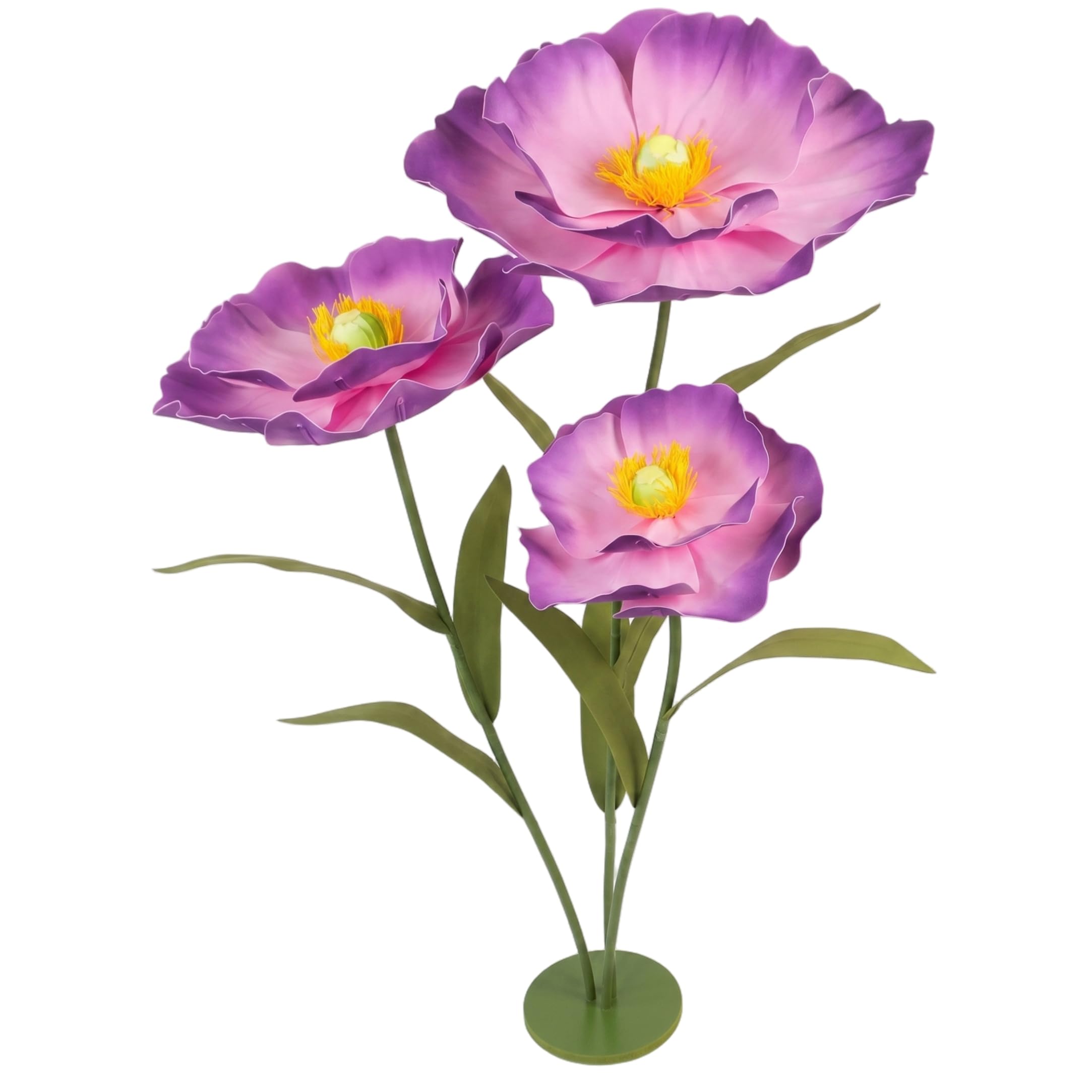Neptuiby 5.6 Ft Giant Flowers with Stand, Realistic Oversized Flowers for Decoration, Jumbo Light Eva Artificial for Window Displays, Weddings & Events, Style2