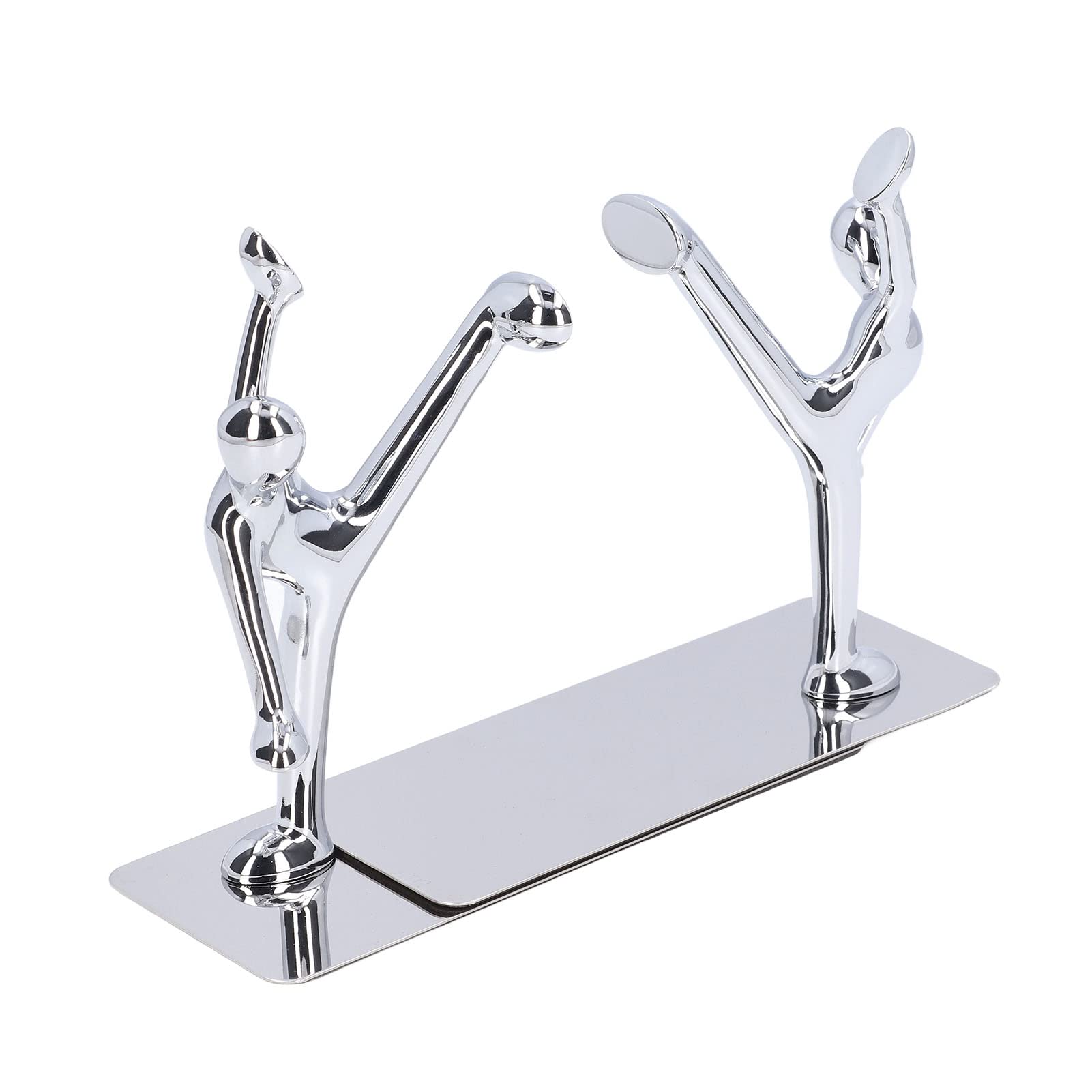 2 Stück Metall-Buchstützen, einzigartiges Männer-Design, einfache, modische dekorative Buchstützen für Zuhause, Büro, Bar, Restaurant