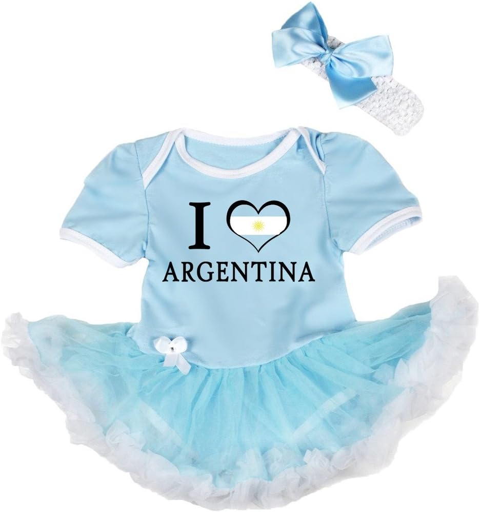 Petitebella I Love Argentina Baby Dress Nb-18m