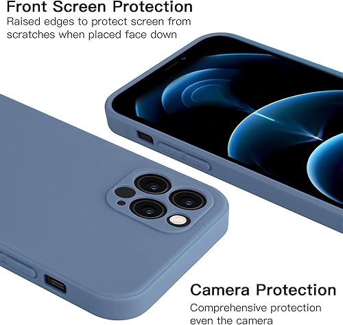 Miniatura 8 de Funda compatible con iPhone 14 Pro con protección de cámara mejorada, funda de silicona mate para teléfono, a prueba de golpes, delgada, cubierta