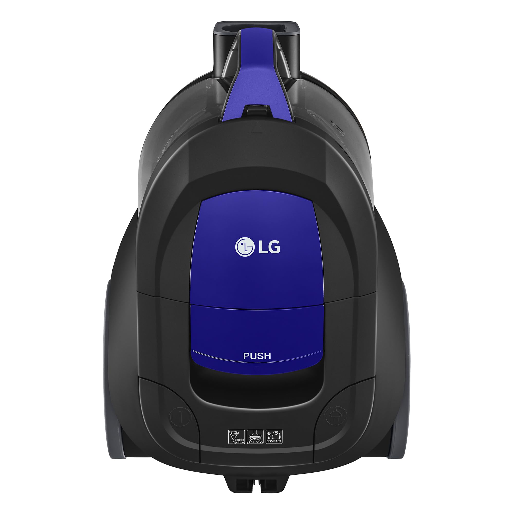 LG VC5506NHTB - Aspirador sin Bolsa 650W, Sistema Ciclónico Elipse, Aspiradora Tubo Telescópico, Regulación Potencia, Depósito 1,1L, Especial alfombras y Suelos Duros, Azul