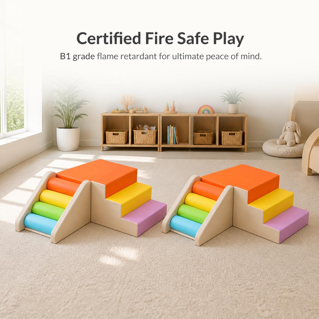 Blocchi Morbidi Arrampicata Bambini, style to 1 | schiuma, antibatterico, ignifugo, resistente ai graffi, facile da pulire, certificazione 3C, per la crescita, per gattonare