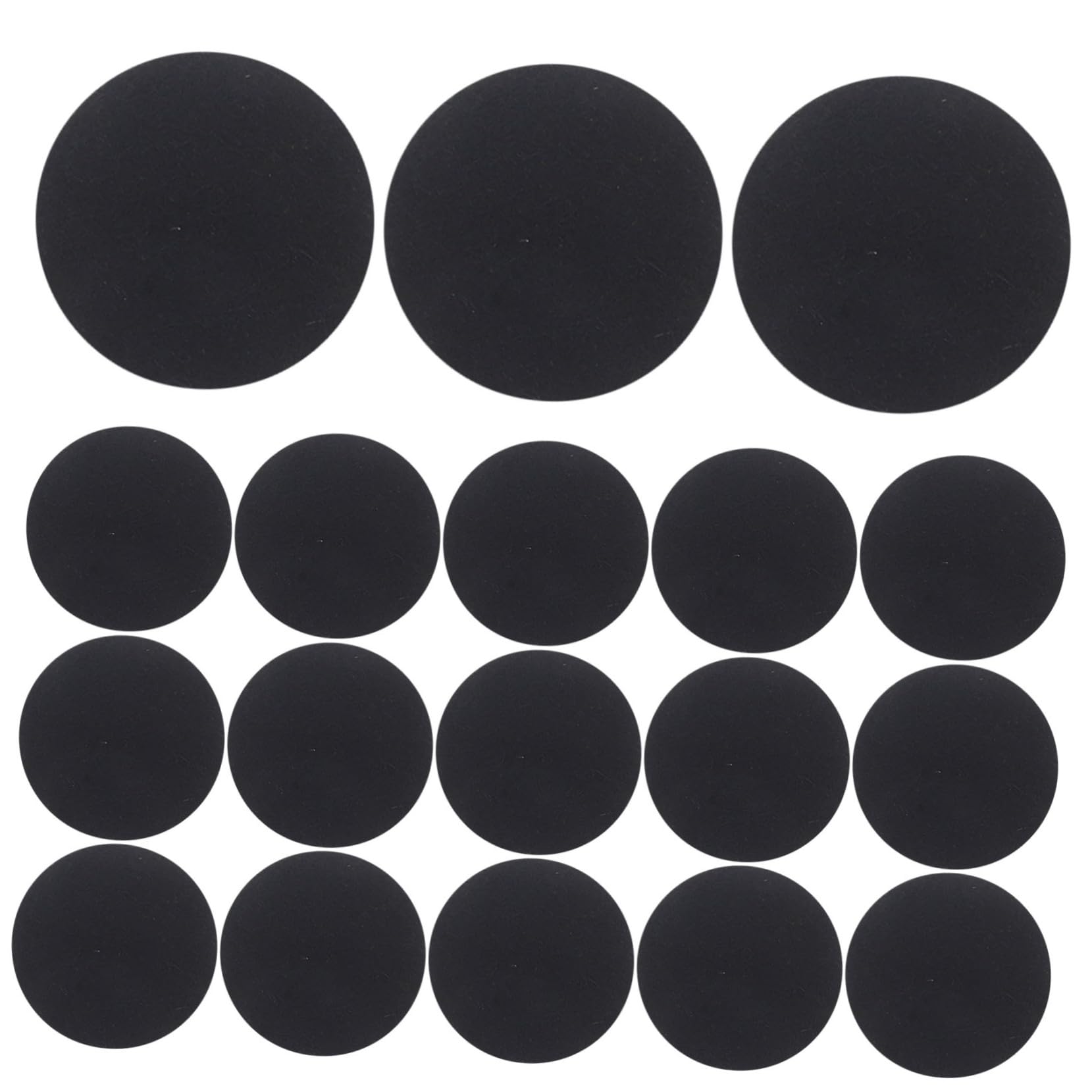 DIYEAH 500pcs Felt Circles Stickers for DIY Decor Adhesive Clothing Decorative Patches