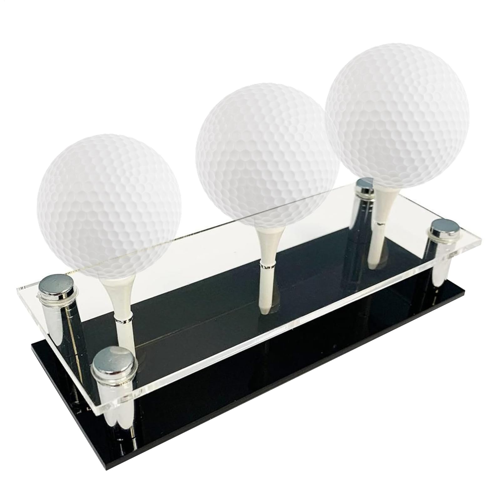 Gablota na piłeczki golfowe - pamiątka kolekcja piłek golfowych gablota ekspozycyjna - akrylowa metalowa prezentacja do przechowywania piłek golfowych na biurko stół biurko sypialnia studia