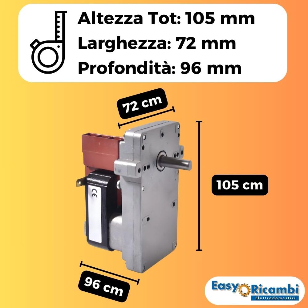 Motore Girarrosto Per Charbroil 4 Watt, 20 Libbre, Nuovo, 110V, Nero
