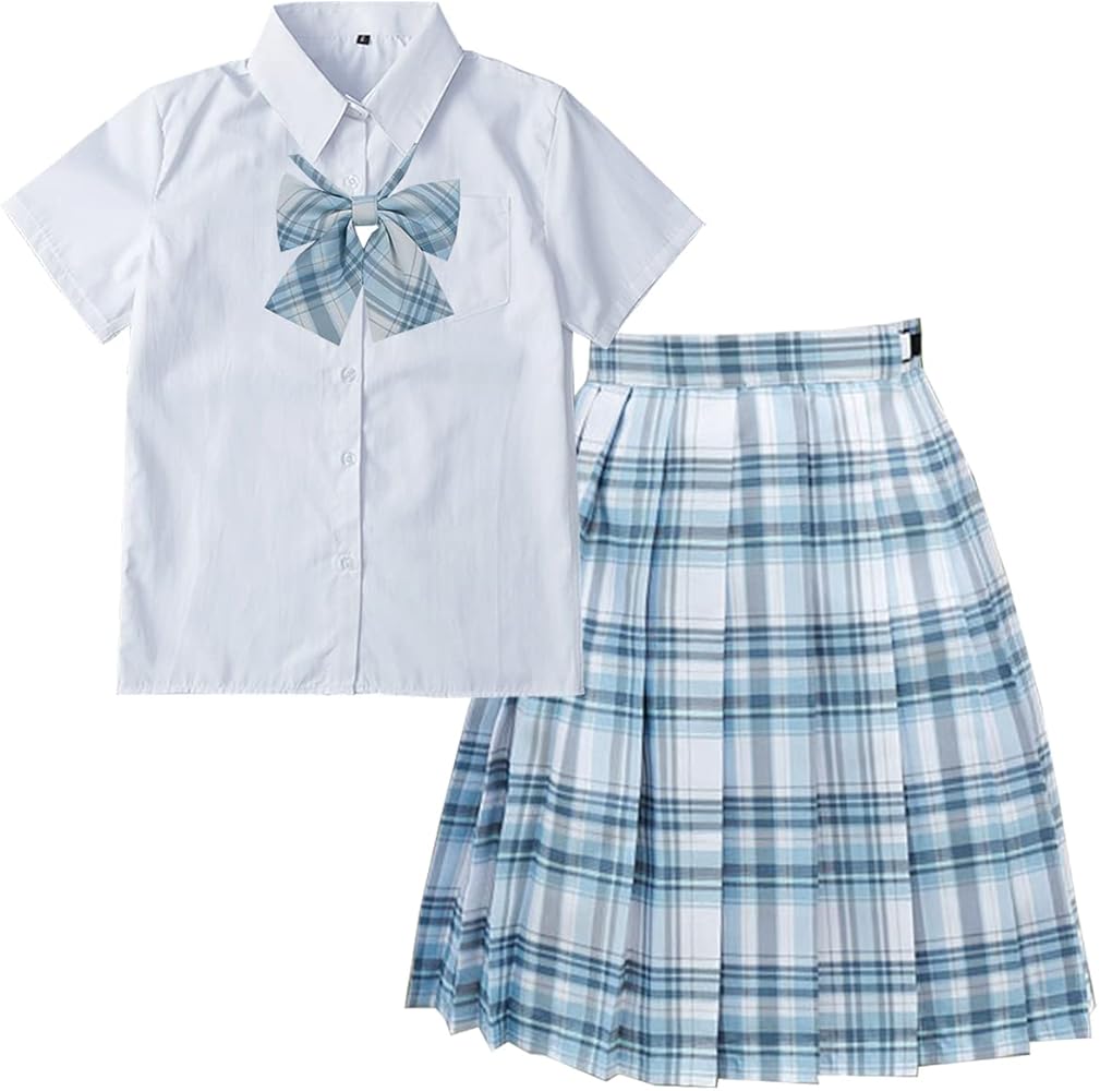Amazon.co.jp: [SYRHSYB] 制服 セット JKコスプレ 3点セット