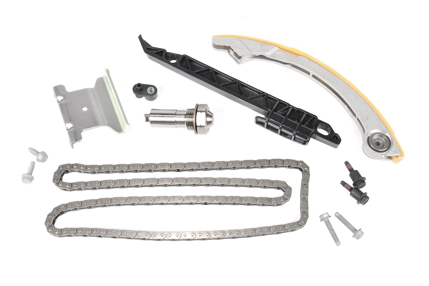GM Genuine Parts 12680750 Timing Chain Kit with Tensioner, Guides, Nozzle, Seal, and Bolts