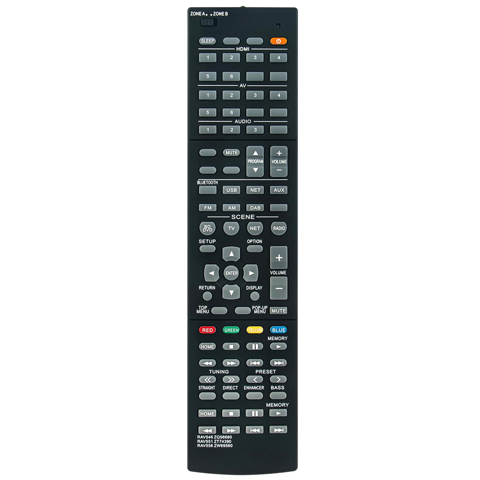 Amazon.com: RAV551 ZT74390 RAV556 ZW69560 Replacement Remote