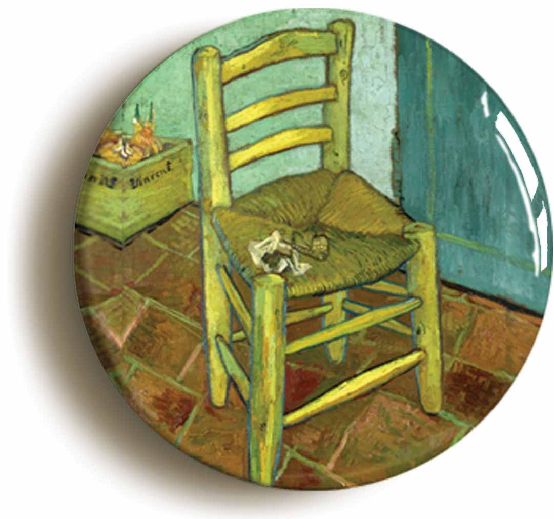 Ozorath Vincent Van Gogh Chair Fridge Magnet (Circular 2Inch / 50Mm Diameter)