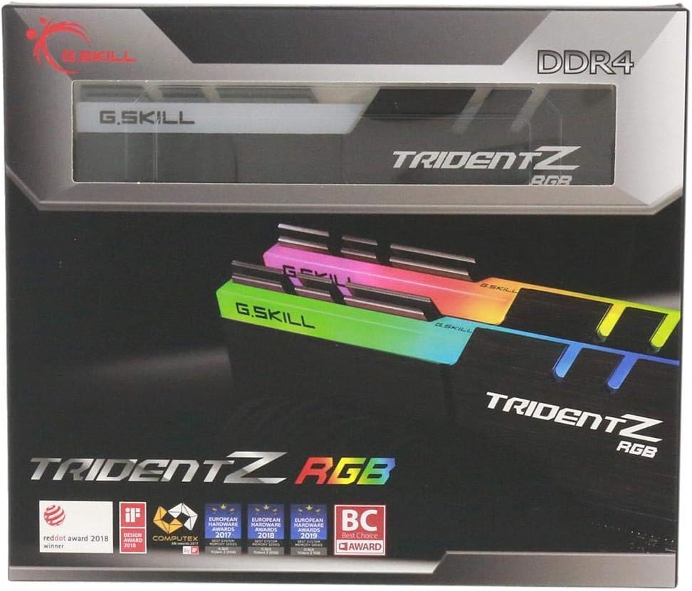 G.Skill 64GB DDR4 TridentZ RGB 3200Mhz PC4-25600 CL16 1.35V Dual Channel Kit (2x32GB) for Intel Z270 thumbnail 5