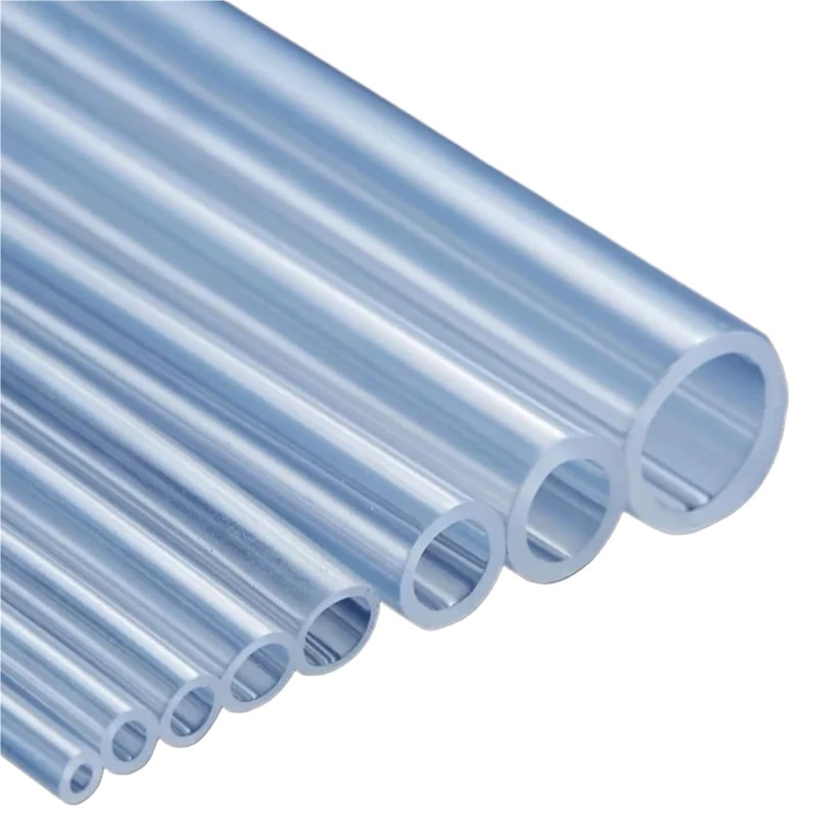 Lfang-Mangueras Food Grade Transparent Silicone Rubber Hose ID1 2 3 4 5 6 7 8 9 10mm OD Flexible Nontoxic Silicone Tube Clear Soft, A prueba de presión y explosión(5M,OD 11xID 7mm)