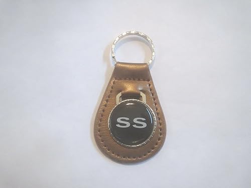 CHEVELLE CAMARO MONTE CARLO IMPALA NOVA SS LOGO LLAVERO PIEL - COBRE