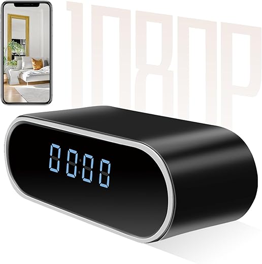 Wi Fi Security Camera Hidden Camera Clock 1080 P Spy Clock Camera with Night Vision/Motion review