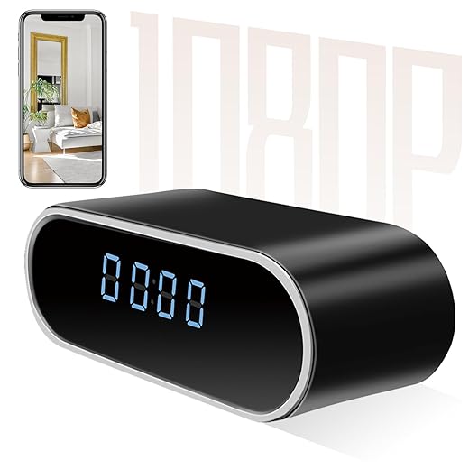 Wi Fi Security Camera Hidden Camera Clock 1080 P Spy Clock Camera with Night Vision/Motion product