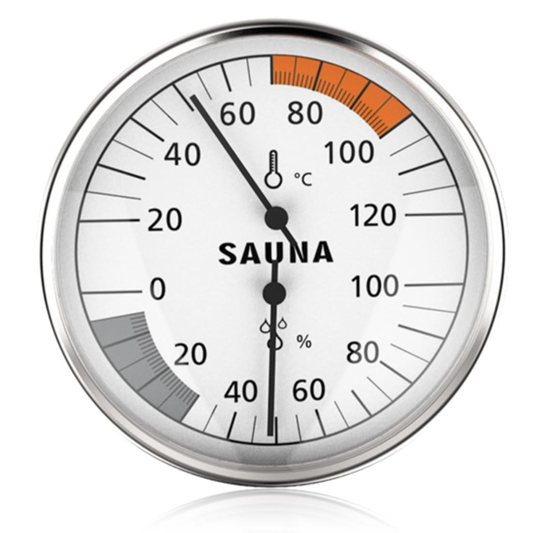 2in1 saunathermometer sauna thermometer hygrometer Besonders präzises Saunathermometer Automatische Kalibrierung-Hygrometer Thermometer Sauna