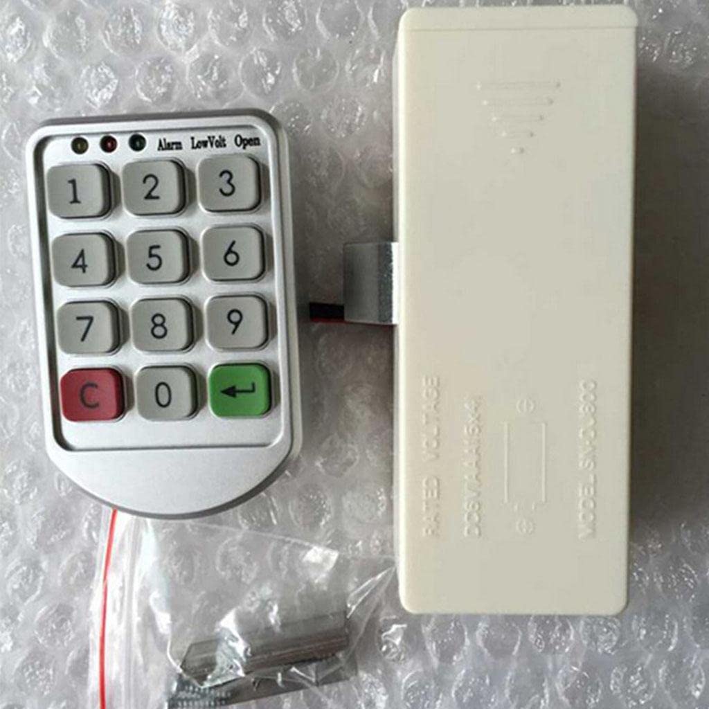 Juego de 5 teclados de contraseña digital con código electrónico sin llave, cerradura inteligente