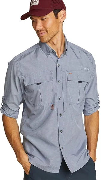 Eddie Bauer mens Upf Guide 2.0 Long-sleeve Shirt