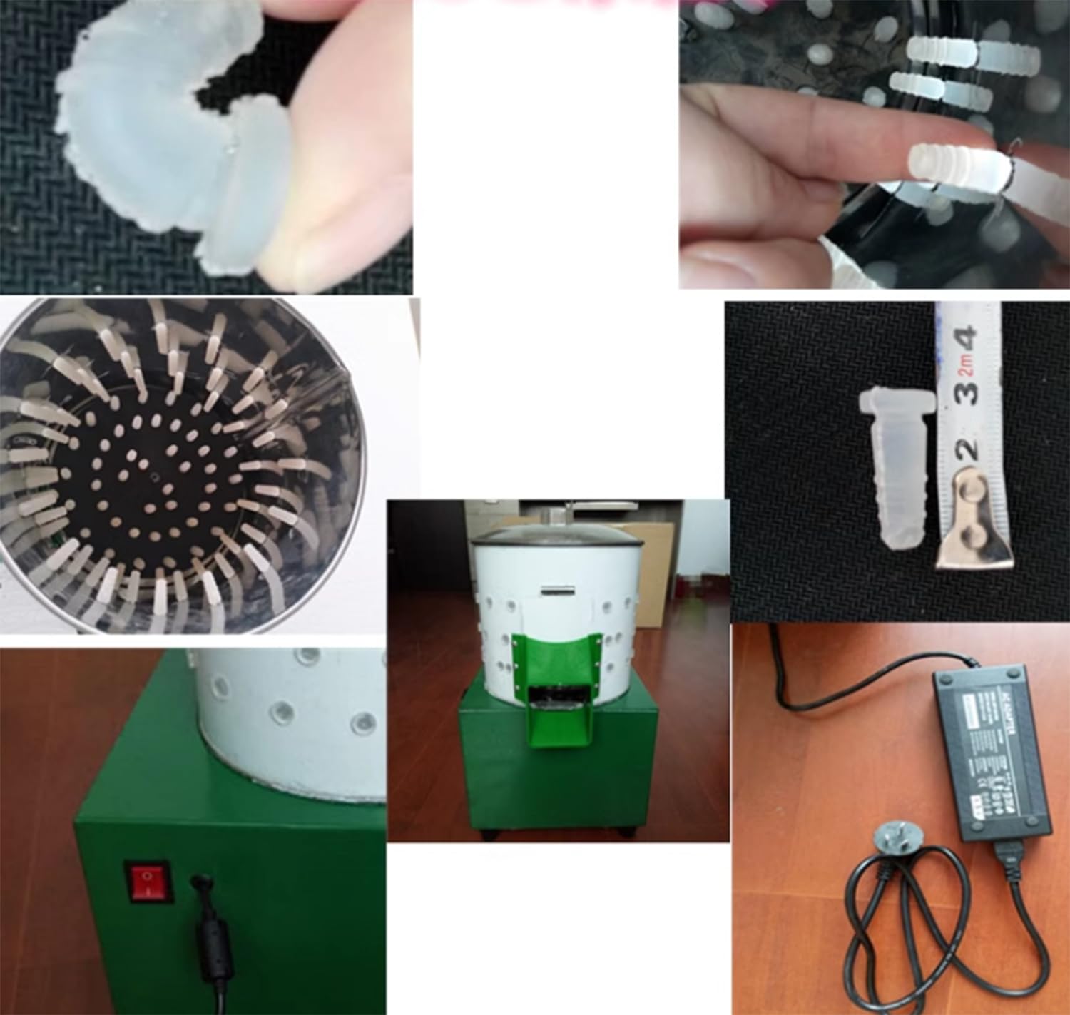 Máquina desplumadora de pollo, dispositivo automático de extracción de plumas de aves de corral de acero inoxidable para pollos y pavos
