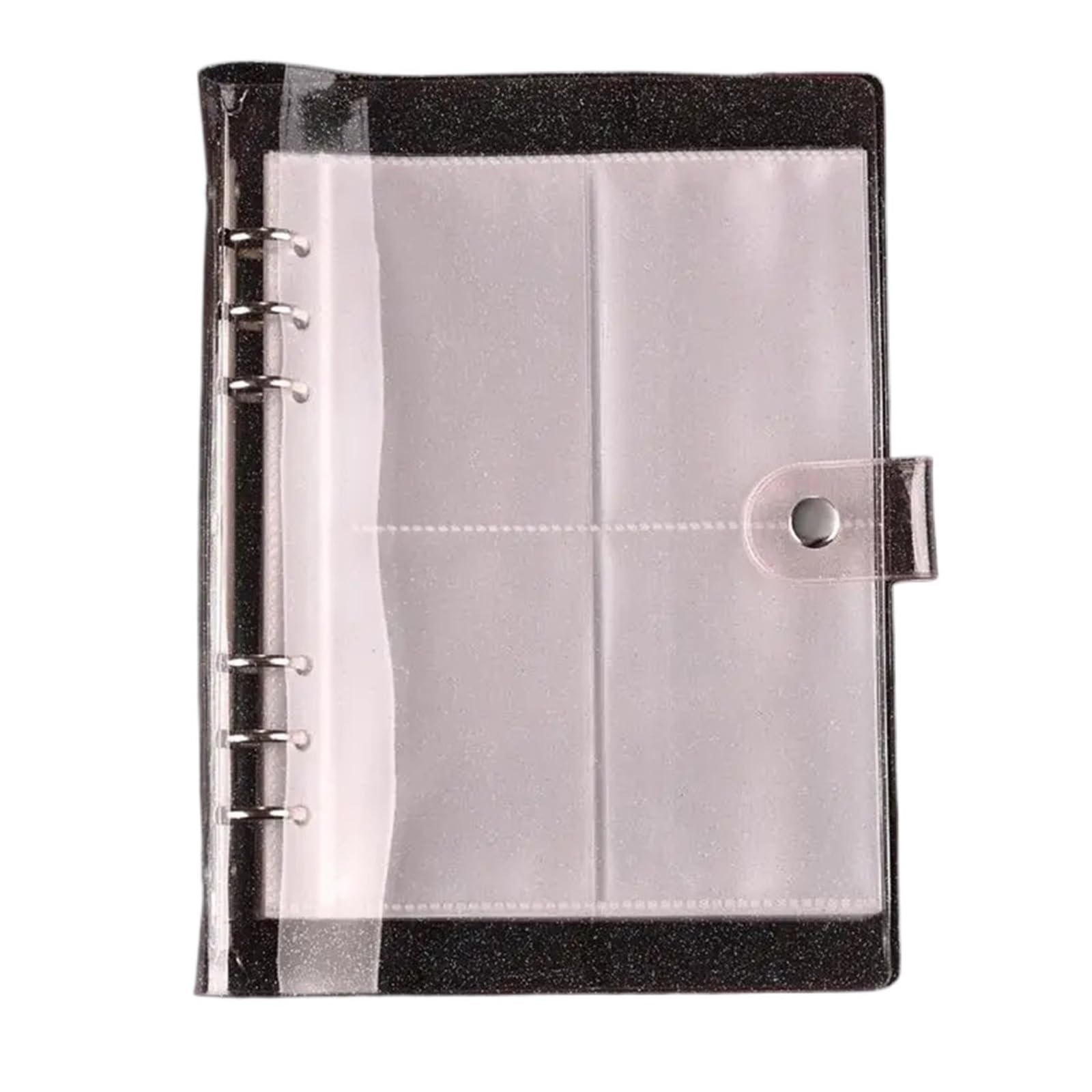 UBOHUZ PVC Organizer Boxes Jewelry Storage Albums Drawer Transparent Book Holder Waterproof Bag for Travel Necklace(Color1)