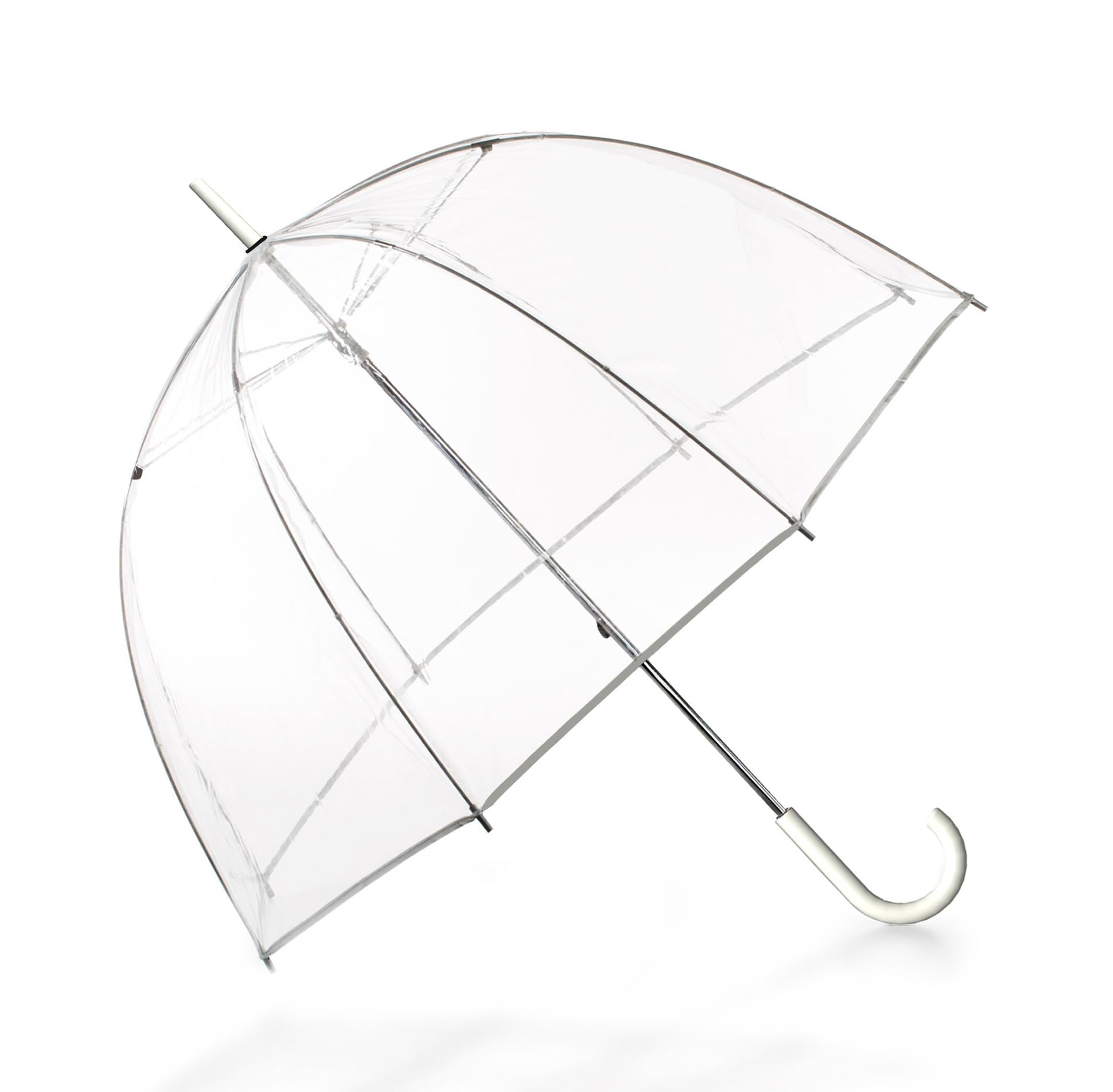 GenericMr and Mrs Clear Bubble Umbrella,Automatic opening clear dome umbrella with the stylish J-shaped handle for men and women's weddings, wedding receptions, proms, or daily city walks.