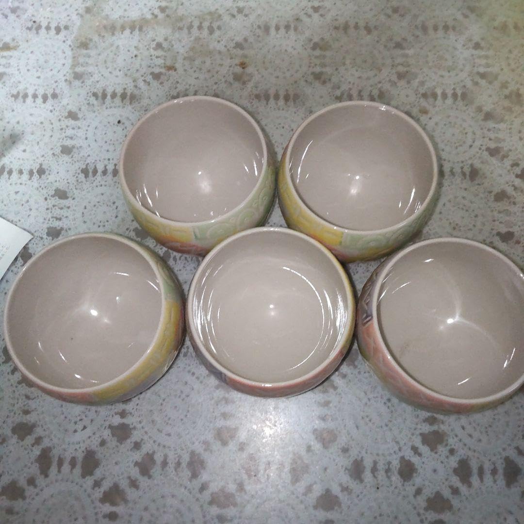 玩玉景徳鎮 蛍焼 透かし模様 湯吞み6客セット 木箱付き Amazon | 中国