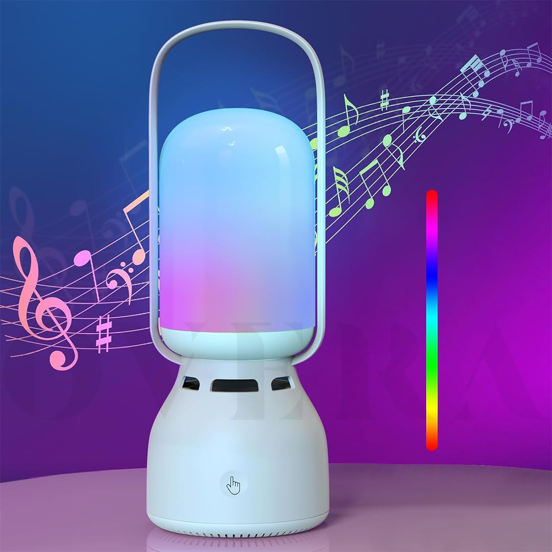 Overa Fashionable Outdoor Hand Lantern Night Type - C Charging Night Lamp Camping, Reading Light Rechargeable, Bluetooth Speakers with led Lantern for Men and Women Gift. 3
