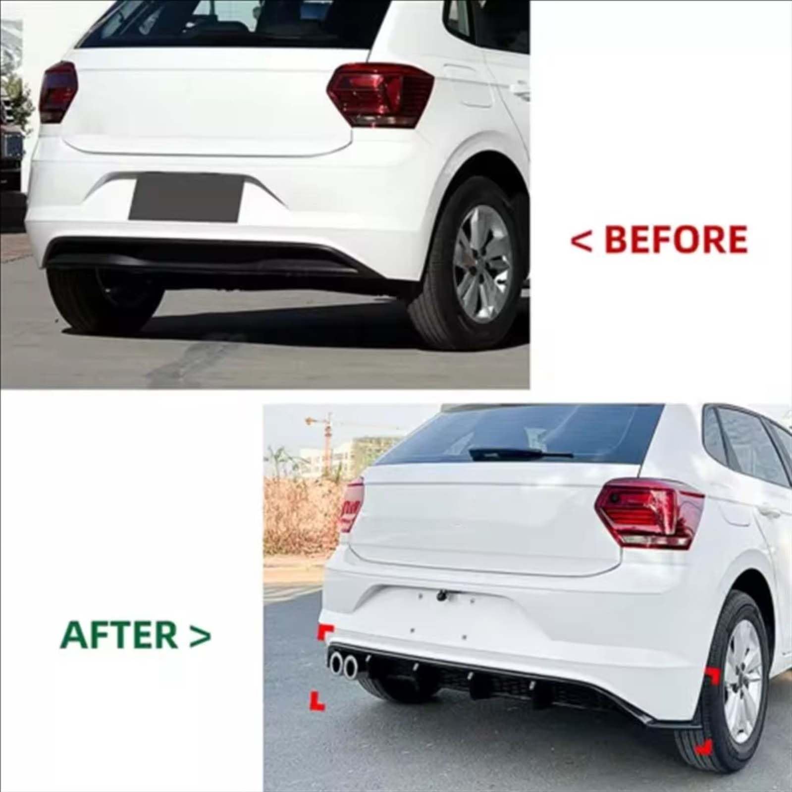 Dyfuzor tylnego zderzaka samochodowego do Benz GLC-Class X254 2023+ GLC260 300, tylny dyfuzor dolny tylny spojlery, obudowa zderzaka, ochrona przed zderzeniami, akcesoria do ciała, czarny