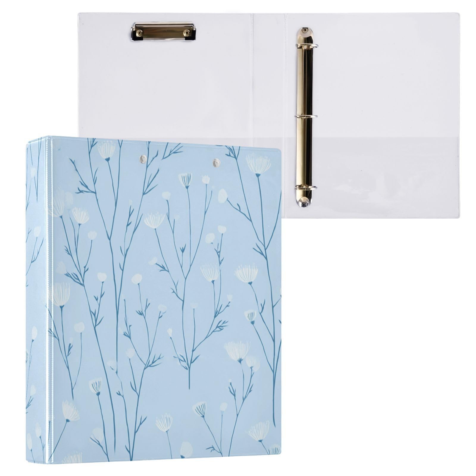 Raccoglitore per materiale scolastico, 3,8 cm, colore: blu pastello