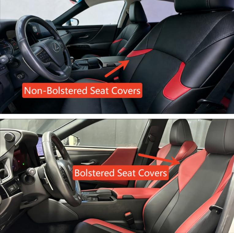 Housses de siège sur mesure Lexus ES 300h kit complet cuir noir auto protection