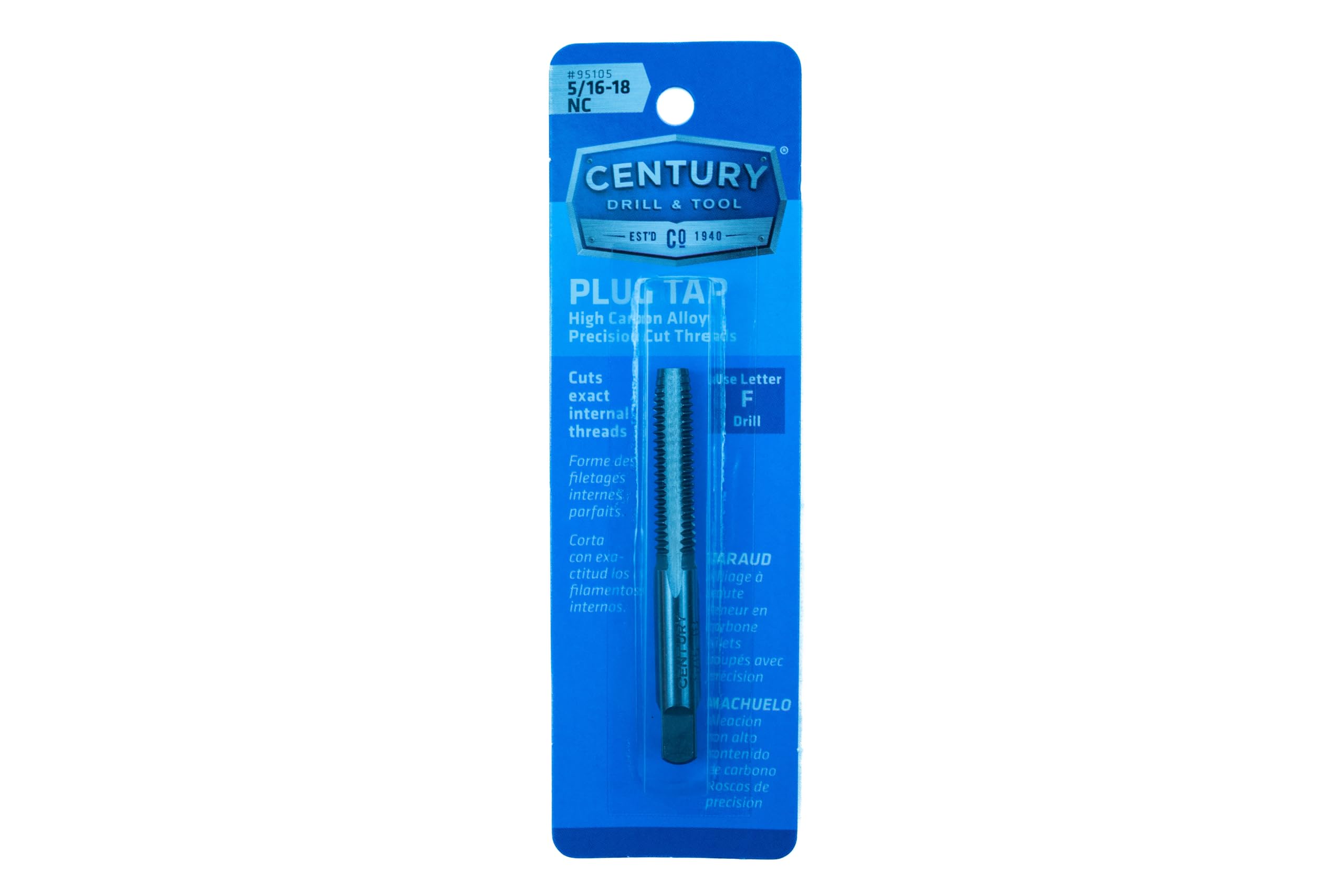 Amazon.com: Century Drill & Tool 95105 Fractional Plug Tap, 5/16