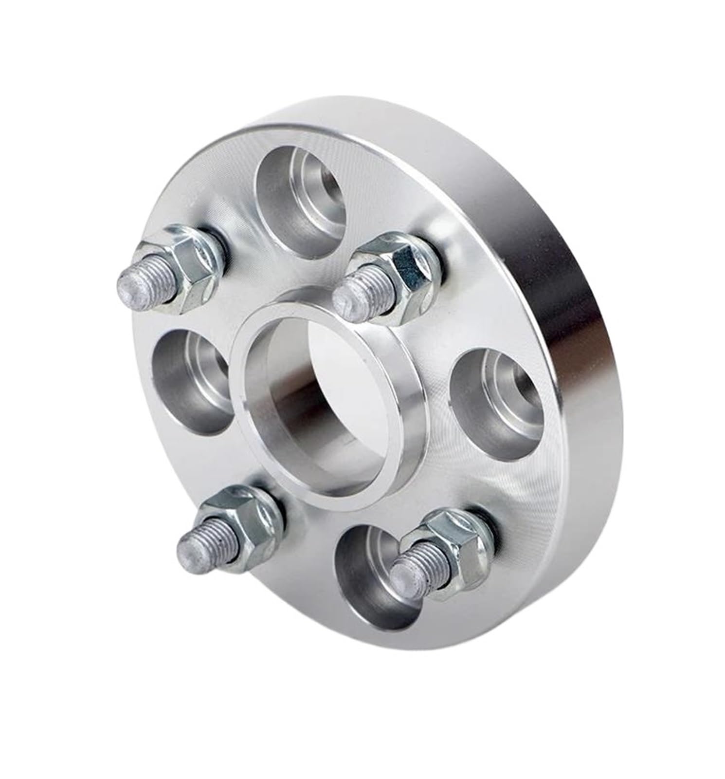 D'entretoise Roue Entretoises Adaptateur d'entretoise roue PCD 4x100 alésage central 56,6 mm 15/20/25/30/35 mm 2 pièces M12XP1,5 adapté aux voitures pour FIAT(2PCS 30mm Silver)