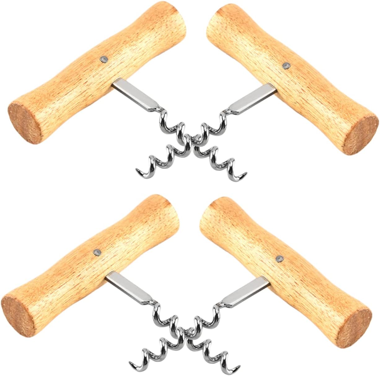 20 Pcs Wine Cork Opener Wine Foil Cutter Waiter Corkscrew Wine Opener Wine Bottle Opener Beer Bottle Opener Multi-Function Bottle Opener Key Stainless Steel Automatic (Transparentx5pcs mediumx5pcs)