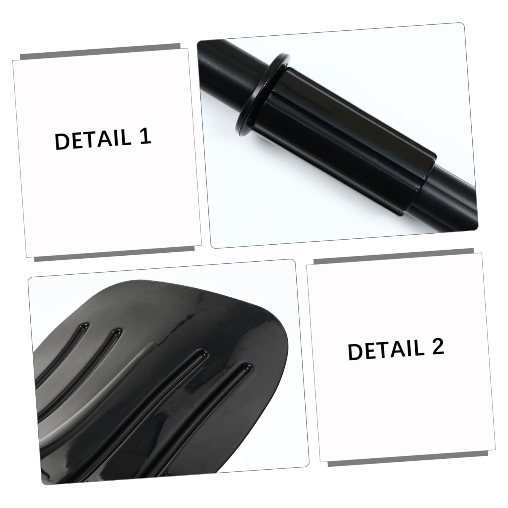 Didiseaon Accessori per Pagaia Kayak Staccabile Set 2 Pezzi PVC Nero | Compatto e Portatile, Tecnologia Professionale, Struttura Resistente, per Uso su Barca e Canoa