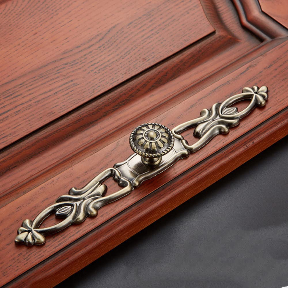 Poignée d'armoire antique bouton de tiroir en zinc pour meuble de cuisine 652B