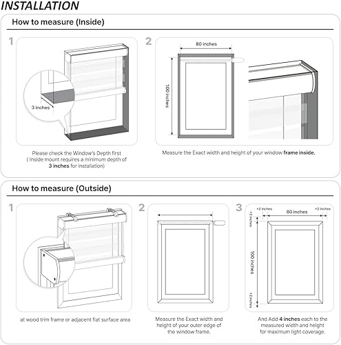 Miniatura 5 de Foiresoft Persianas enrollables motorizadas de cebra Motor Basic, marfil, 20 pulgadas de ancho x 32 pulgadas de alto Juego de cables de carga de