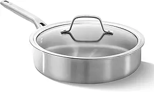 Calphalon Stainless Steel 3-Qt Sauté Pan with Lid