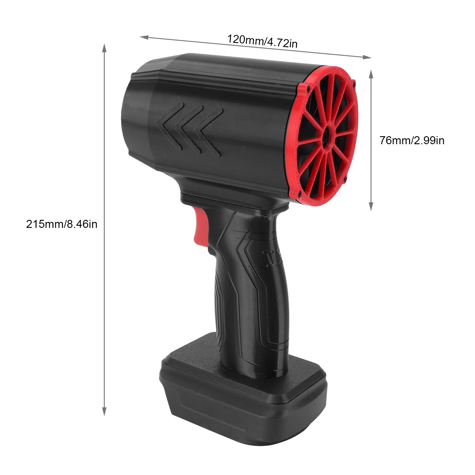 Elektrischer Luftzerstäuber, Effizienter Tragbarer Turboventilator Zum Reinigen von Autos, Heimcomputern, 64-mm-Kanalmotor, 60.000 U/min
