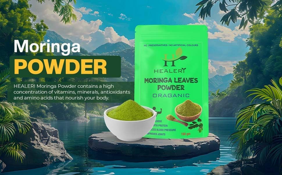 HEALERI's Moringa Powder & Beetroot Powder Combo - Superfoods for Whole Body Wellness Protein-Rich, Improves Heart Health & Blood Pressure HEALERI's Moringa Powder & Beetroot Powder Combo - Superfoods for Whole Body Wellness Protein-Rich, Improves Heart Health & Blood Pressure