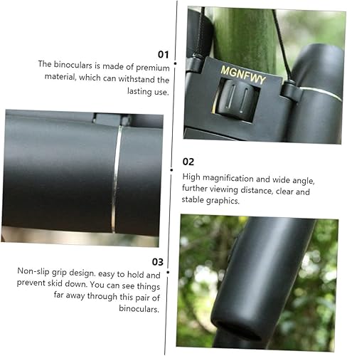 Miniatura 4 de HOMSFOU 3 Pcs Binoculars Waterproof Binocular Outdoor Use Telescope Binoculares Opera Glasses Hunting Binocular High Definition Telescope Compact