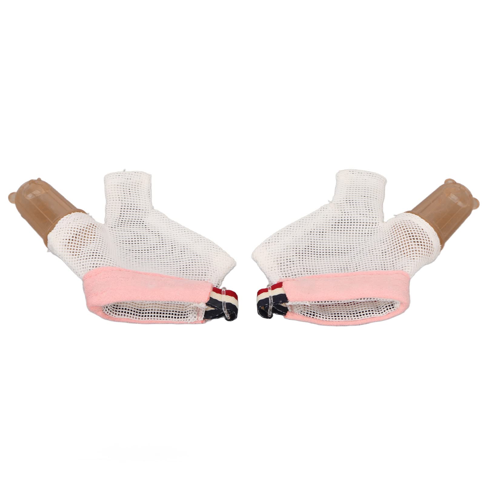 1 Paire Pouce Sucer ArrêT Pouce Sucer Doigt Garde Doux RéGlable avec Boucle Pouce Traitement Protecteur pour Enfant (Rose)