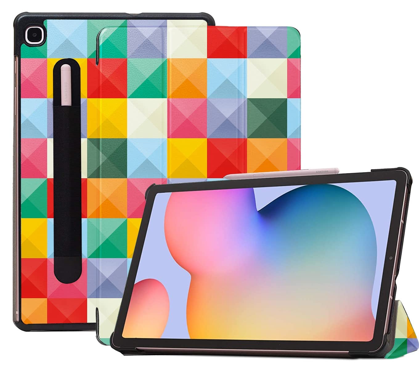 Robustrion Smart Trifold Hard Back Flip Stand Case Cover for Samsung Galaxy Tab S6 Lite 10.4 inch SM-P610/P615 - Diamond (B08DMFJS8D) Amazon Price History, Amazon Price Tracker
