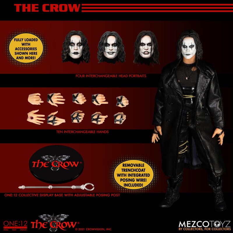 The Crow - The Crow - 1/12 Collective - | Amazon.com.br