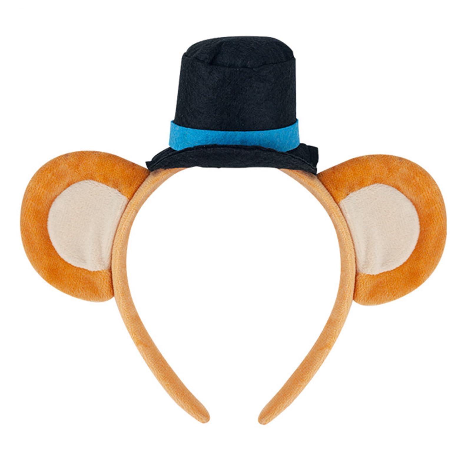 GMBYLBY Furry Bear Ear Hairhoop for Female Face Washing Makeup Plush Hairband Cosplay Costume Accessory Halloween Party Headwear Daily Wear Headband