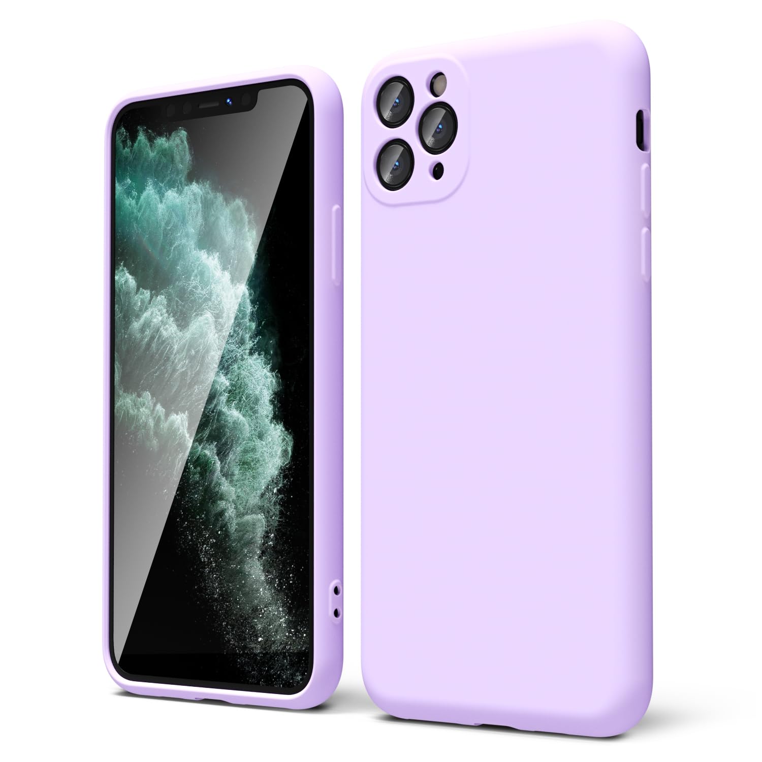 oakxco for iPhone 16 Pro Max Case Liquid Silicone, Soft Rubber Gel Elegant Aesthetic Basic Simple Cover, Cute Thin Slim TPU Matte Solid Color Plain Smooth Case for Women Girl, Light Pink — view 953