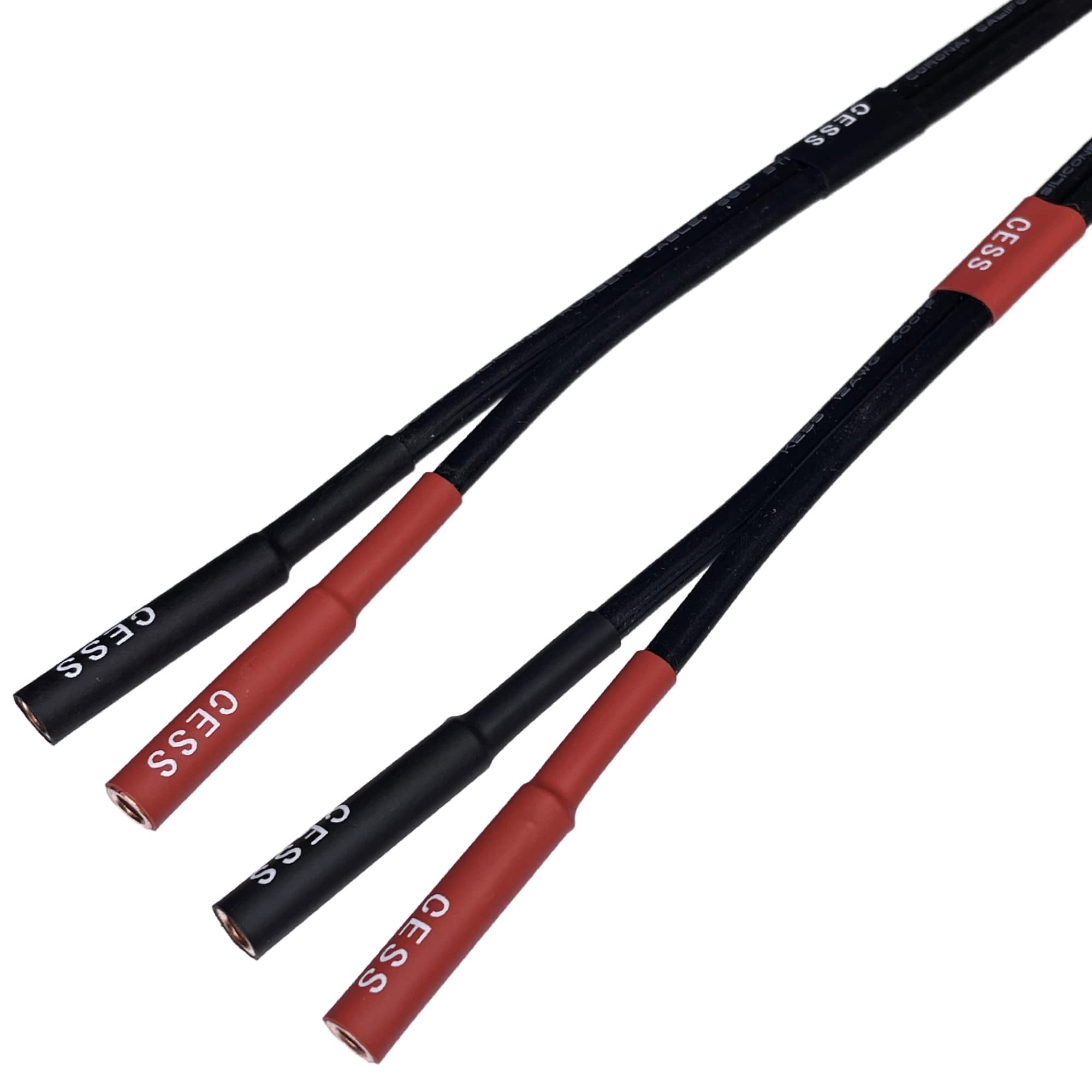 CESS-225-3f Bananenstecker Adapter: Lautsprecherkabel Mit Offenem Ende Für DIY & Verstärkeranschluss – 2-Kanal, 14 Gauge, 3 Fuß